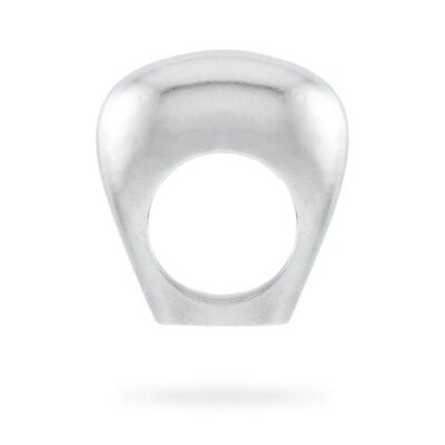 Sleek silver ring