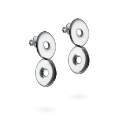 Earrings with special design made of silver